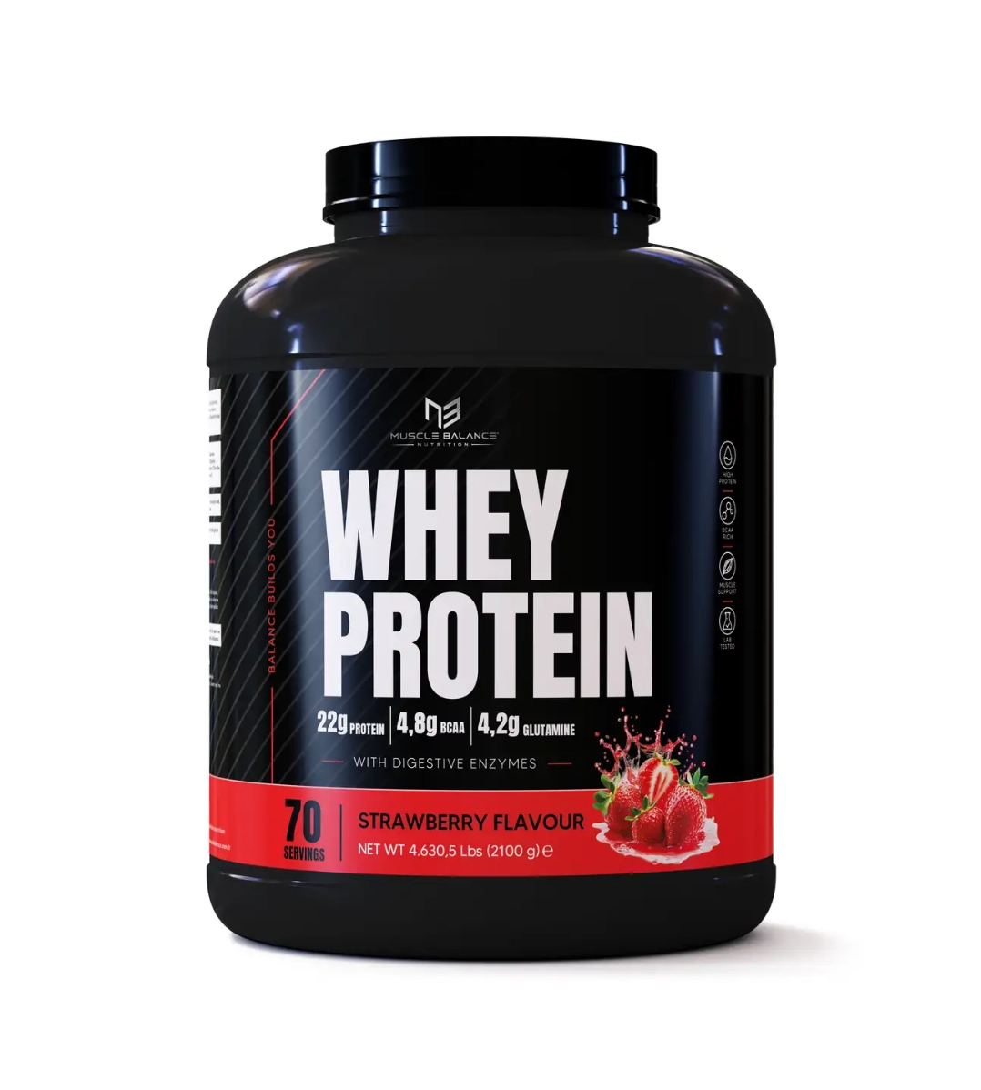 MUSCLE BALANCE Whey Protein 2100g 70 Servis