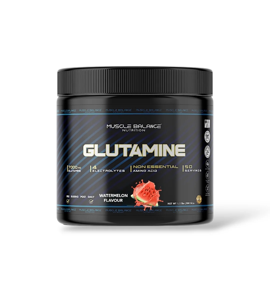 Muscle Balance Nutrition Glutamine L-Glutamine 500 Gr 50 Servis